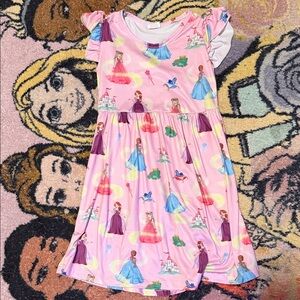 Pink Disney Princess Dress 7/8